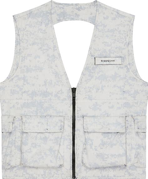 givenchy camo|Givenchy: White & Gray Camo Vest .